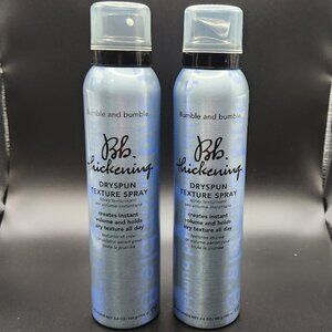 2x Bumble & Bumble Thickening Dryspun Texture Spray for Hair 3.6 oz Full Size